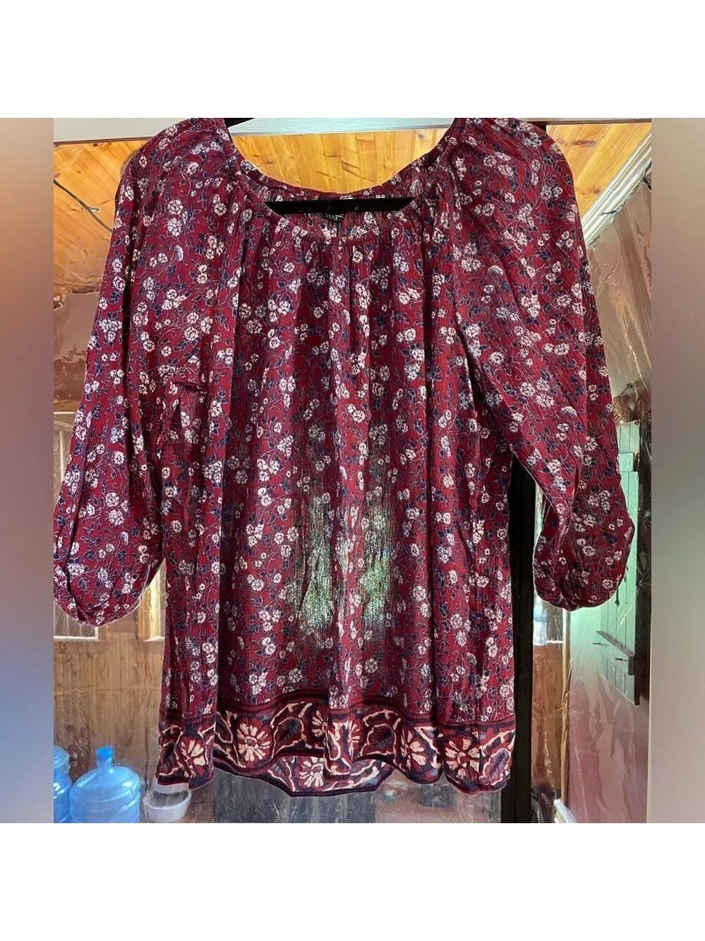 Chaps, Woman’s Blouse, Sz Large, Excellent Condition